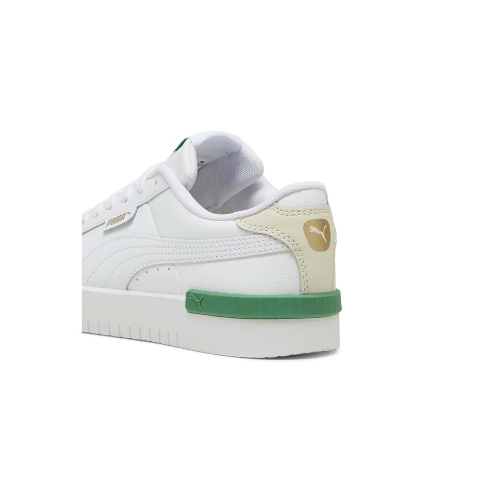 Puma 386401-25 Jada Renew-PUMA White-PUMA Gold-Archive Green