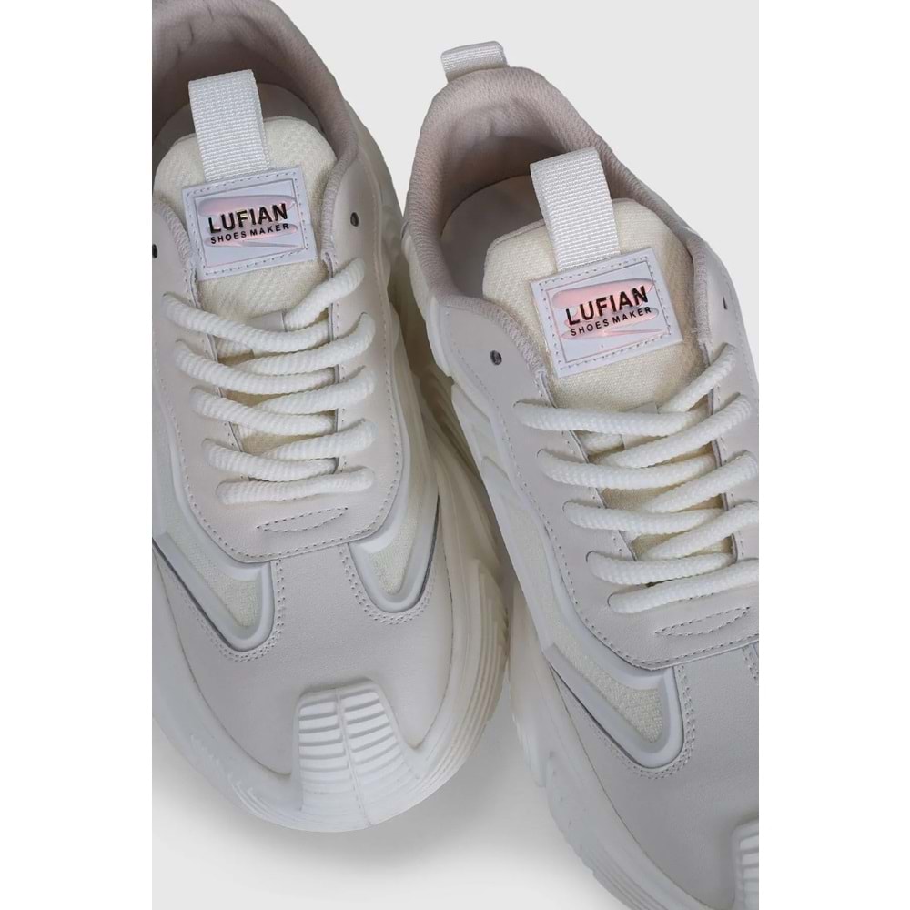 Lufian Thomas Kalın Taban Erkek Sneaker Beyaz Ayakkabı