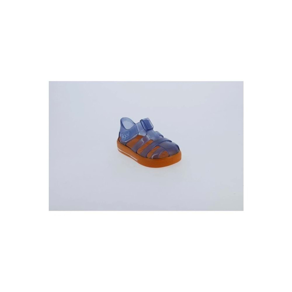 IGOR S10270-016 Star Bicolor Çocuk Mavi Turuncu Sandalet