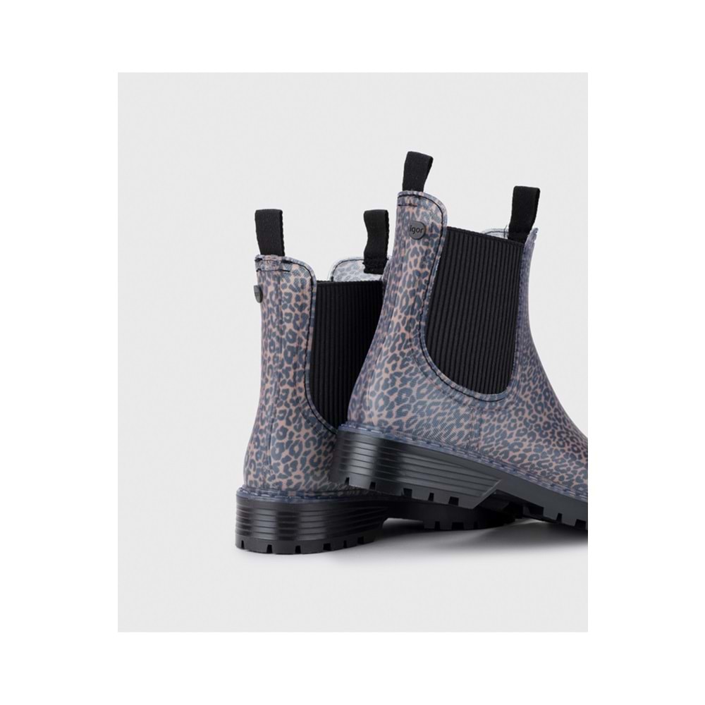 IGOR W10330-155 Trak Print Leo Negro Kadın Bot