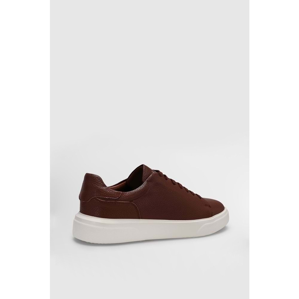 Lufian Tommy Erkek Deri Sneaker Ayakkabı TABA