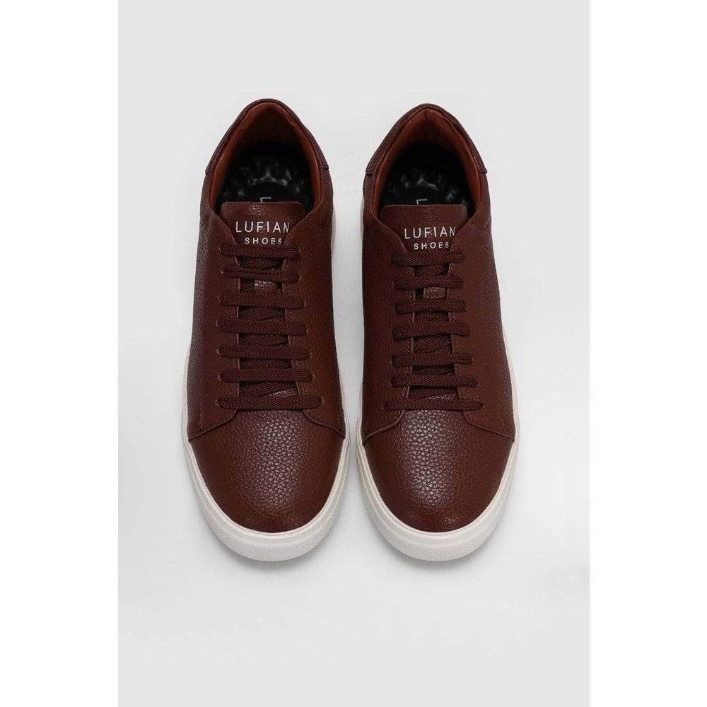 Lufian Tommy Erkek Deri Sneaker Ayakkabı TABA