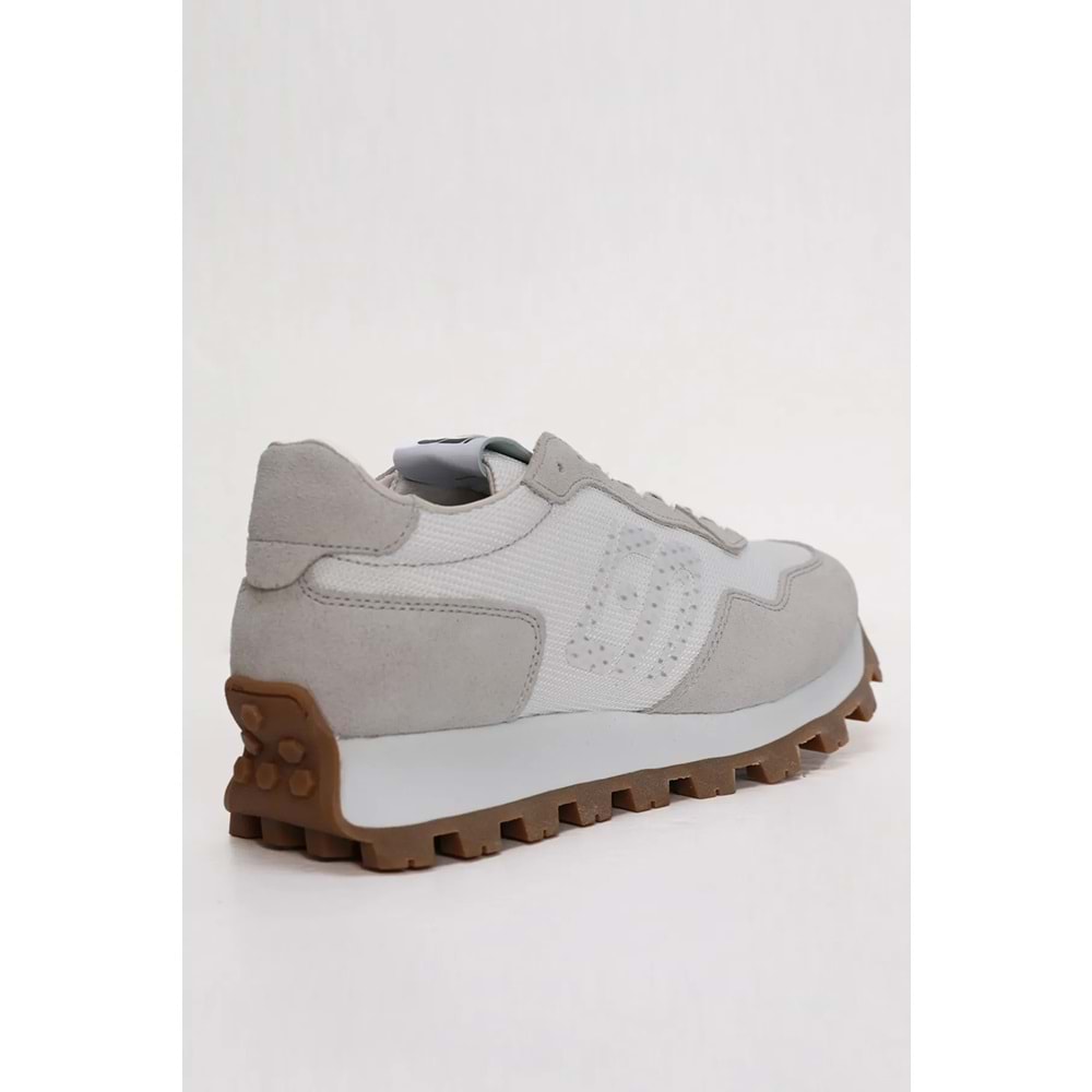 Lufian Arthur Erkek Deri Sneaker Ayakkabı Beyaz