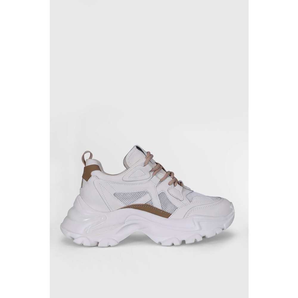 Lufian Bloom Kadın Sneaker Ayakkabı Bej