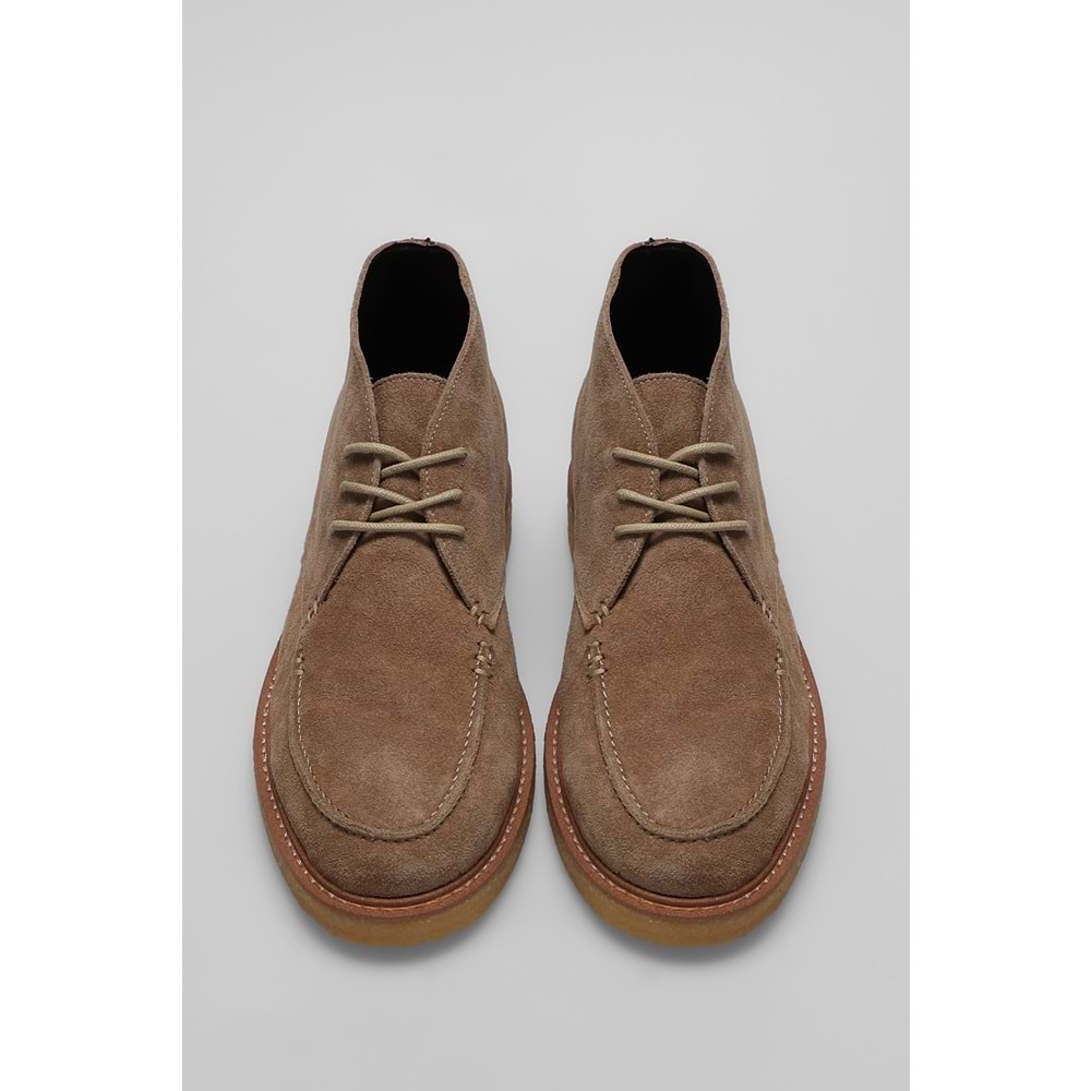 Lufian Gary Erkek Deri Bot Deve Tüyü