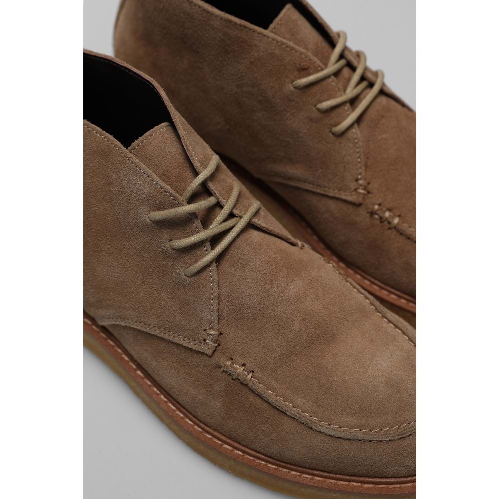 Lufian Gary Erkek Deri Bot Deve Tüyü