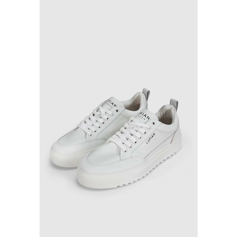 Lufian Phılıp Erkek Deri Sneaker Ayakkabı Beyaz