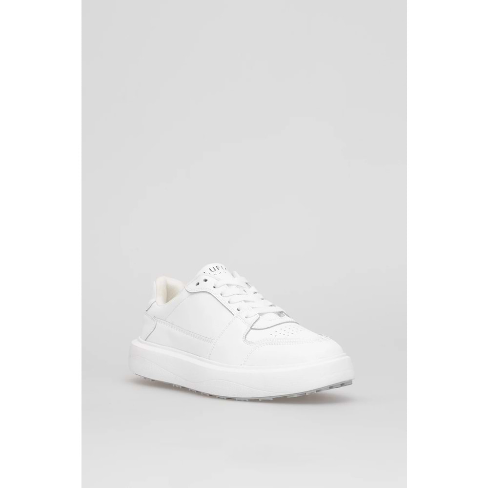 Lufian Mateas Erkek Hakiki Deri Klasik Sneaker Beyaz