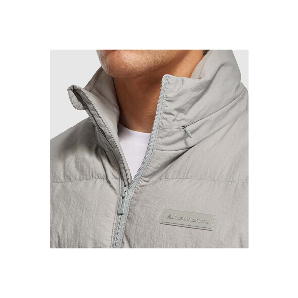 New Balance MNJ3430 Gri Erkek Mont & Yelek