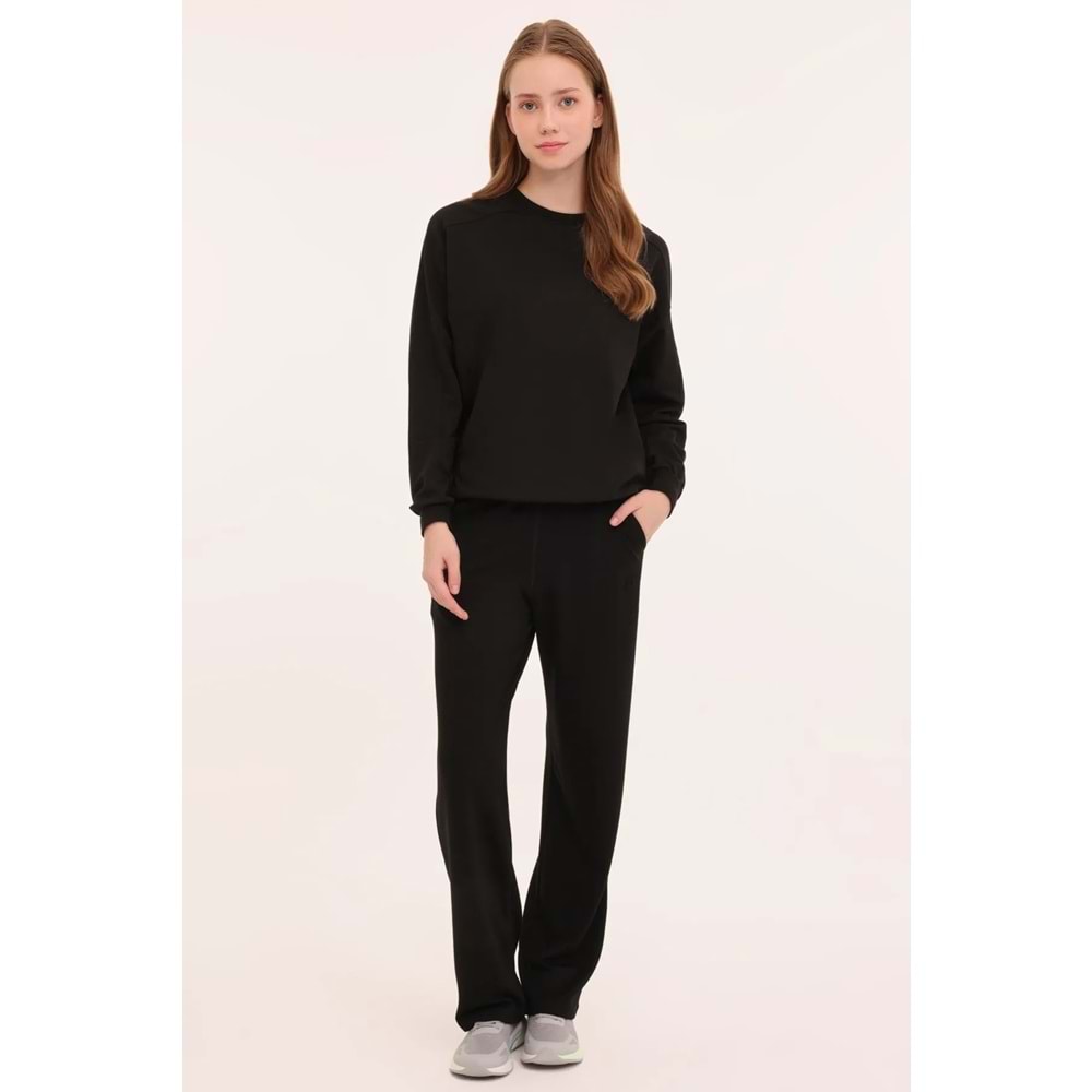 Lotto W-YELRO TRACK PANT 4PR Siyah Kadın Eşofman Altı
