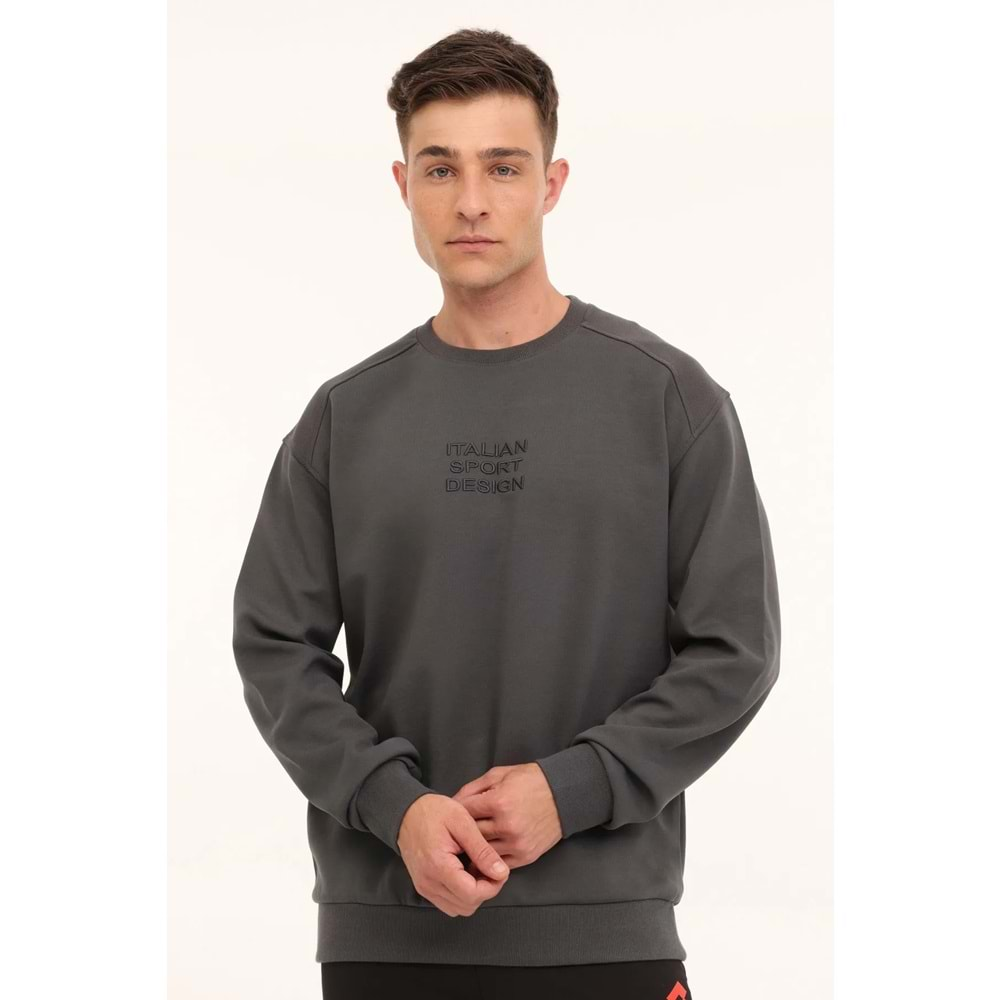 Lotto HORTON C NECK SWT 4PR Antrasit Erkek Sweatshirt