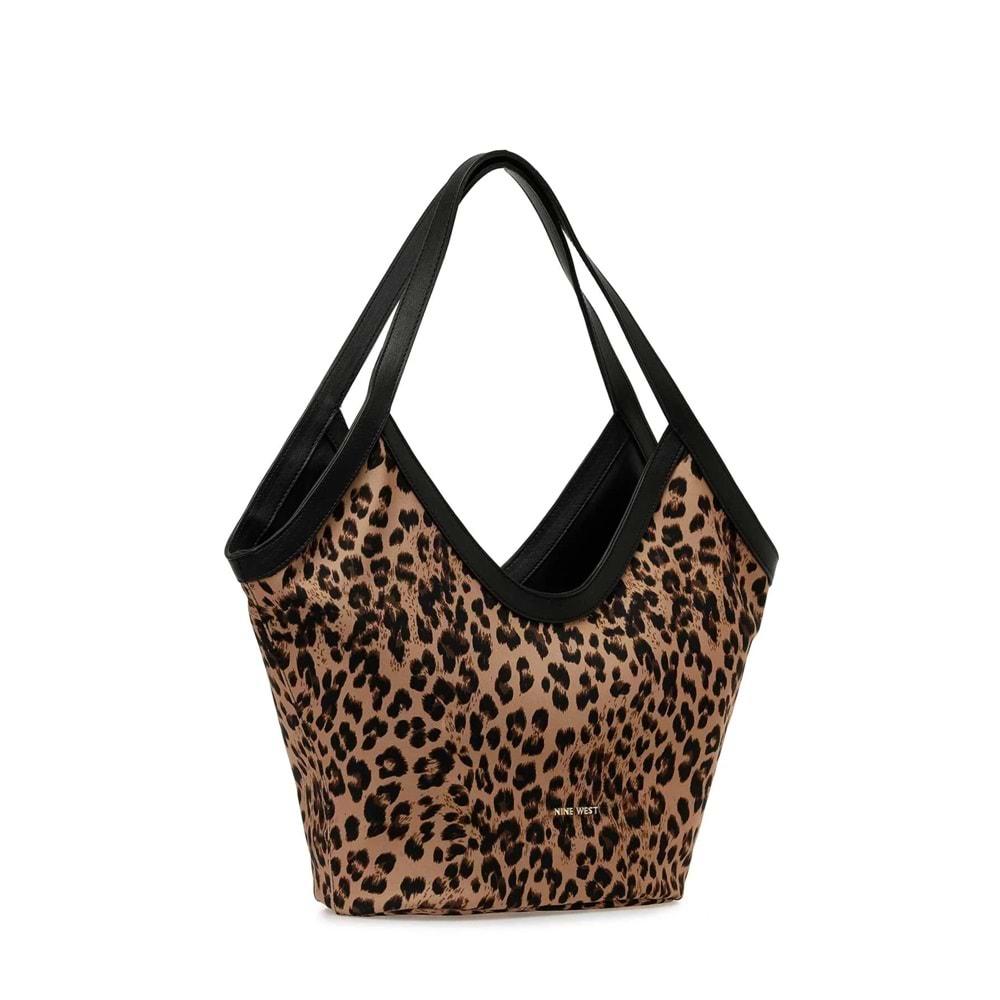 Nıne West DUOBLY 5PR Leopar Kadın Çift Taraflı Omuz Çantası