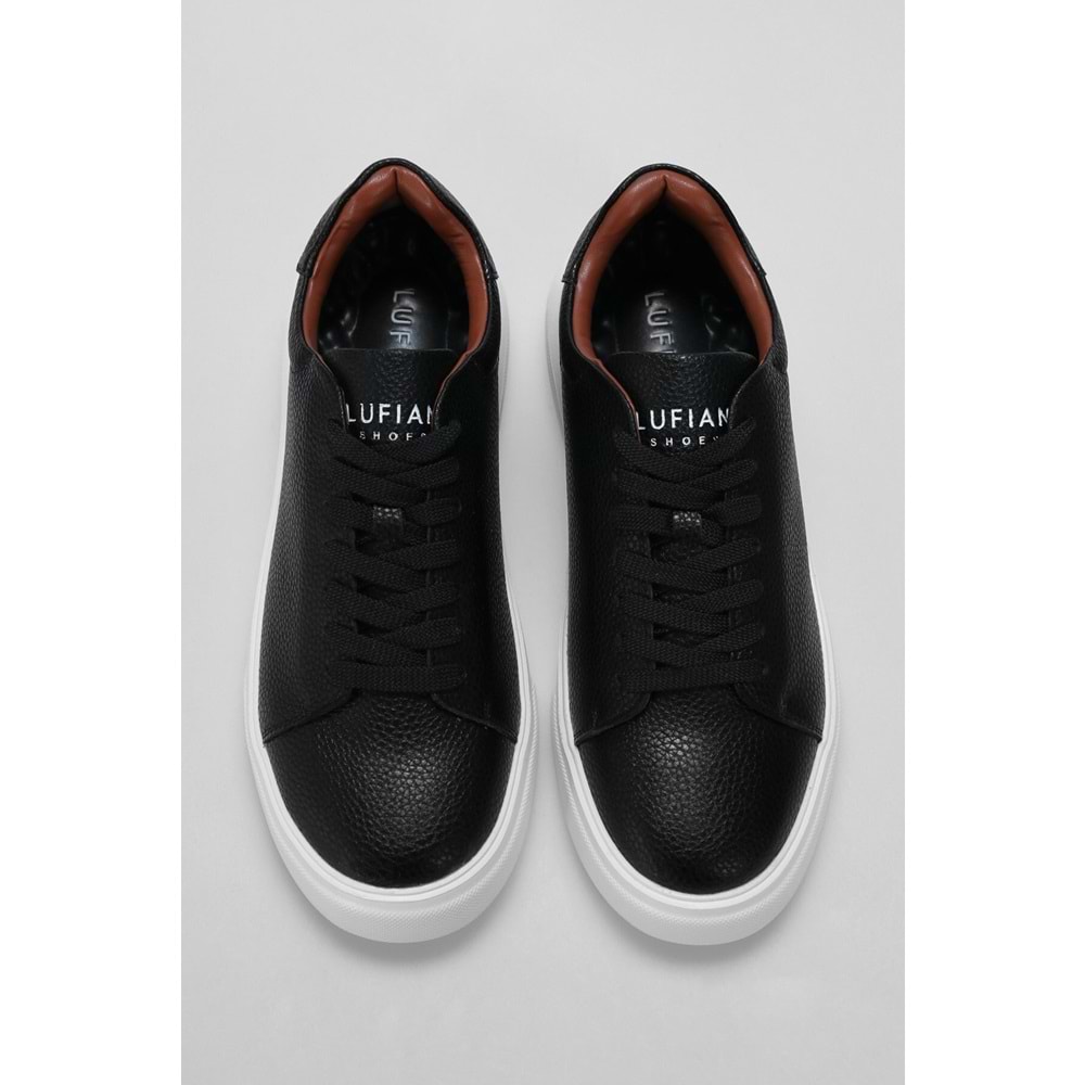 Lufian Tommy Yeni Sezon Günlük Casual Erkek Sneaker Ayakkabı Siyah Beyaz