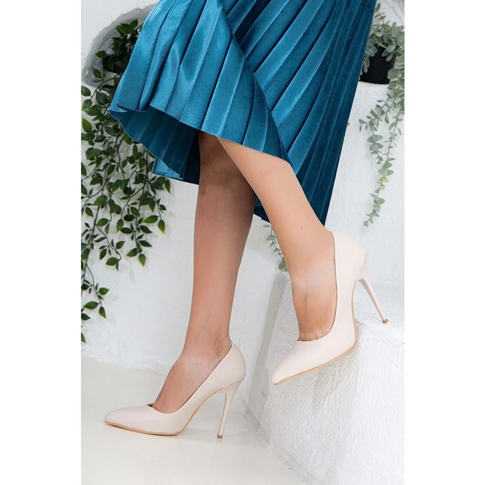 Nish Exclusive 4292 Kadın Hakiki Deri Klasik Stiletto