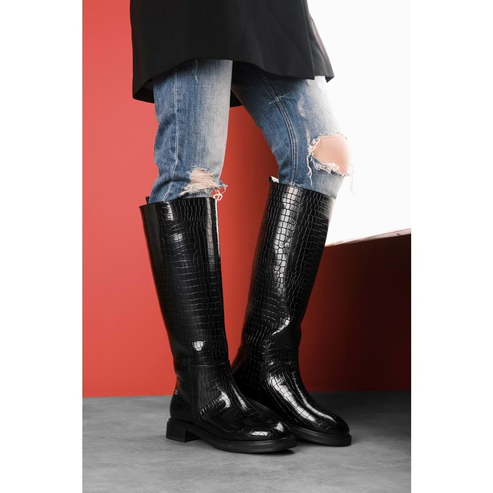 EK Keçeli 005 Kadın Kroko Çizme