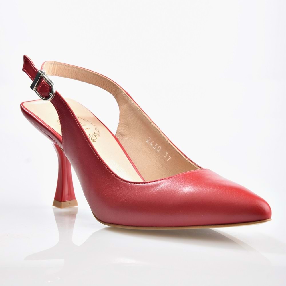 Nish Exclusive 2430 Kadın Hakiki Deri Topuklu Ayakkabı