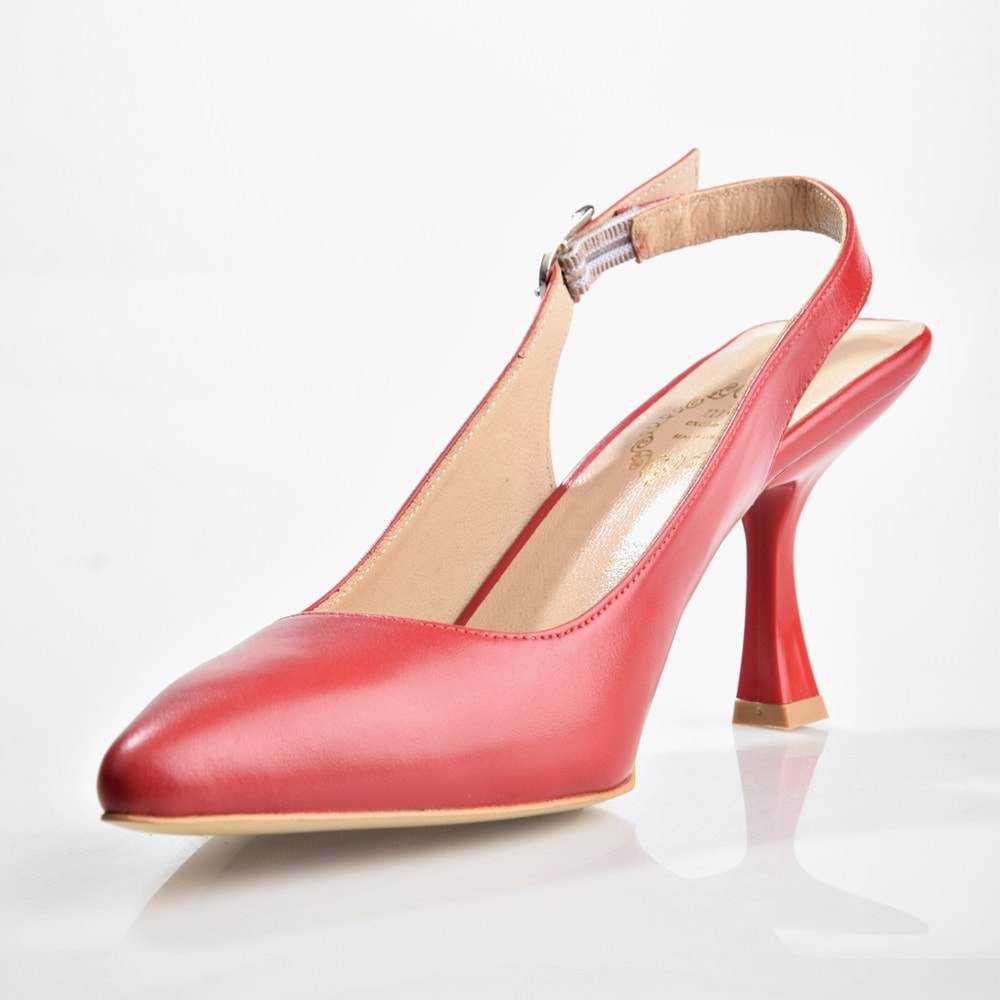 Nish Exclusive 2430 Kadın Hakiki Deri Topuklu Ayakkabı