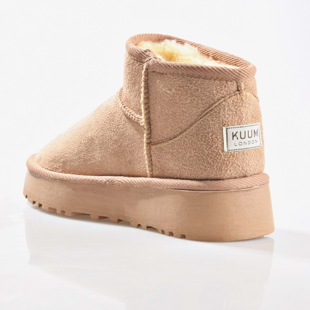 Kuum London K11Y02 Kadın İçi Tüylü Kısa Boy Ugg Bot