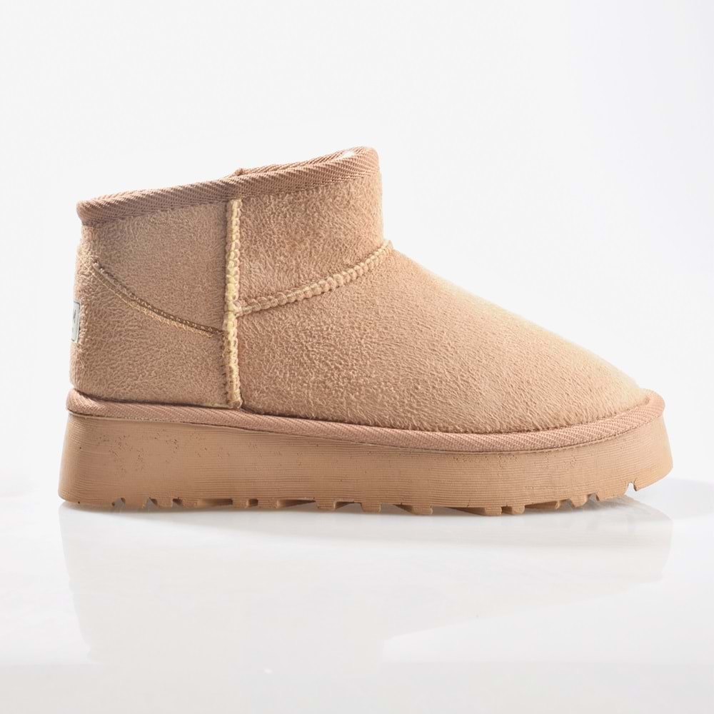 Kuum London K11Y02 Kadın İçi Tüylü Kısa Boy Ugg Bot