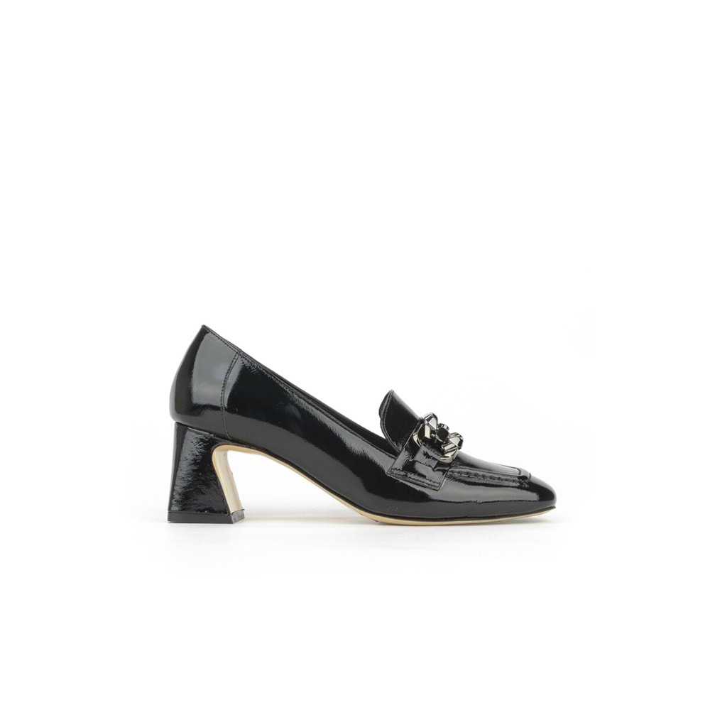 Nish Exclusive 2549 Kadın Tokalı Kısa Topuk Stiletto