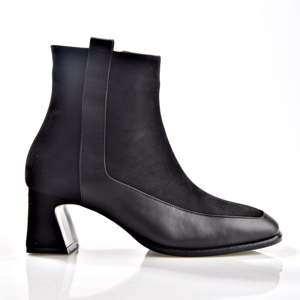 Nish Exclusive 2596 Kadın Deri Topuklu Bot