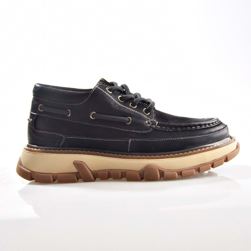 Guja 25K550 Erkek Hakiki Deri Kalın Taban Bilekli Ayakkabı