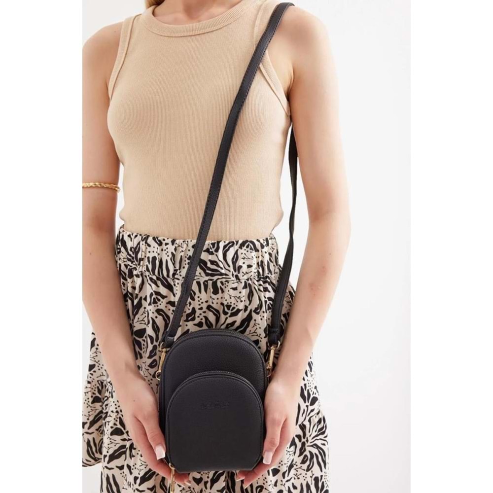 Armine 384 Kadın Çok Gözlü Çapraz Askılı Omuz Çantası