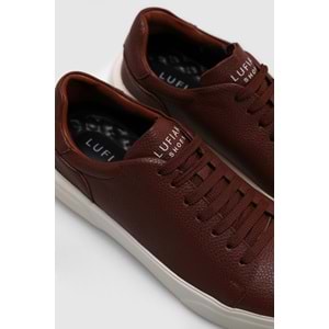 Lufian Tommy Erkek Deri Sneaker Ayakkabı TABA