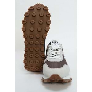 Lufian Arthur Erkek Deri Sneaker Ayakkabı Kahverengi