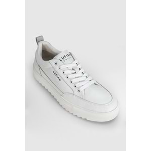 Lufian Phılıp Erkek Deri Sneaker Ayakkabı Beyaz