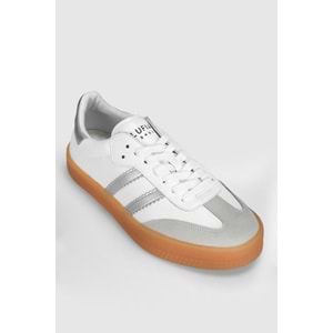 Lufian Davıd Erkek Deri Sneaker Ayakkabı Beyaz