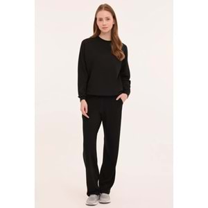 Lotto W-YELRO TRACK PANT 4PR Siyah Kadın Eşofman Altı