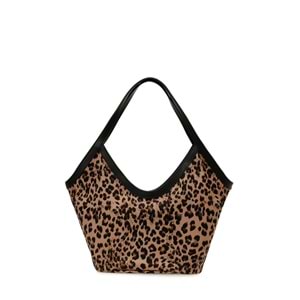 Nıne West DUOBLY 5PR Leopar Kadın Çift Taraflı Omuz Çantası