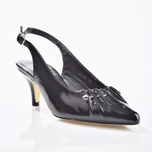 Nish Exclusive 2543 Kadın Arkası Açık Dekorlu Topuklu Ayakkabı