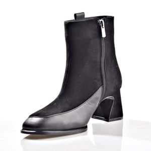 Nish Exclusive 2596 Kadın Deri Topuklu Bot