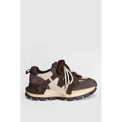 Lufian YK Kadın Sneaker Ayakkabı Kahverengi