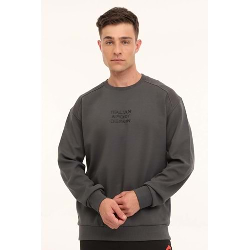 Lotto HORTON C NECK SWT 4PR Antrasit Erkek Sweatshirt