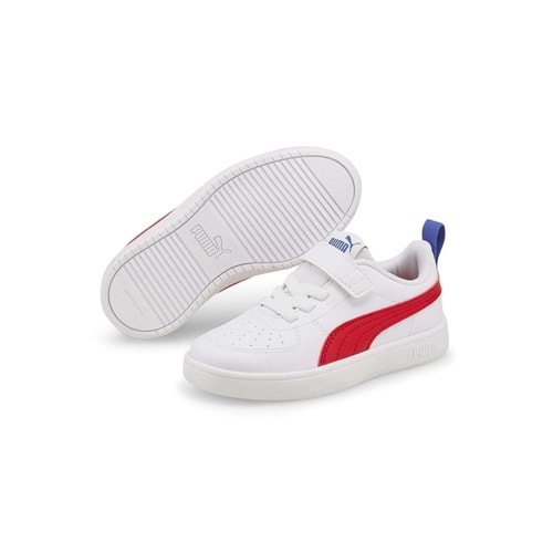 Puma 385836-05 Rickie Ac Ps Ortopedik Çocuk Spor Ayakkabı Beyaz-kırmızı
