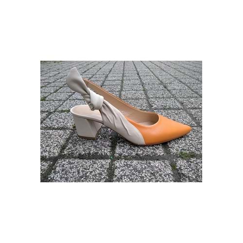 Nish Exclusive 382 Kadın Arkası Açık Topuklu Ayakkabı