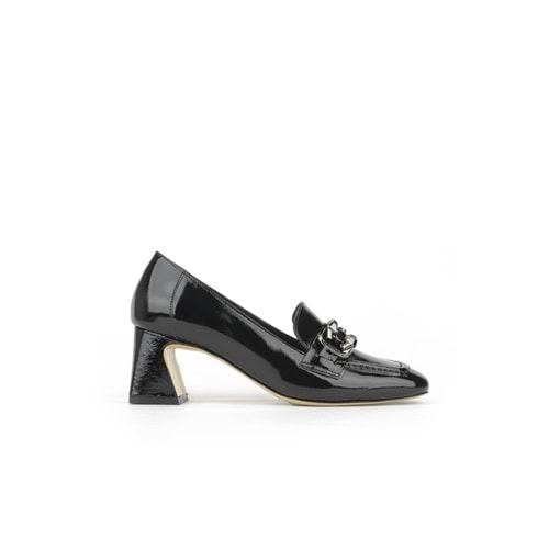 Nish Exclusive 2549 Kadın Tokalı Kısa Topuk Stiletto