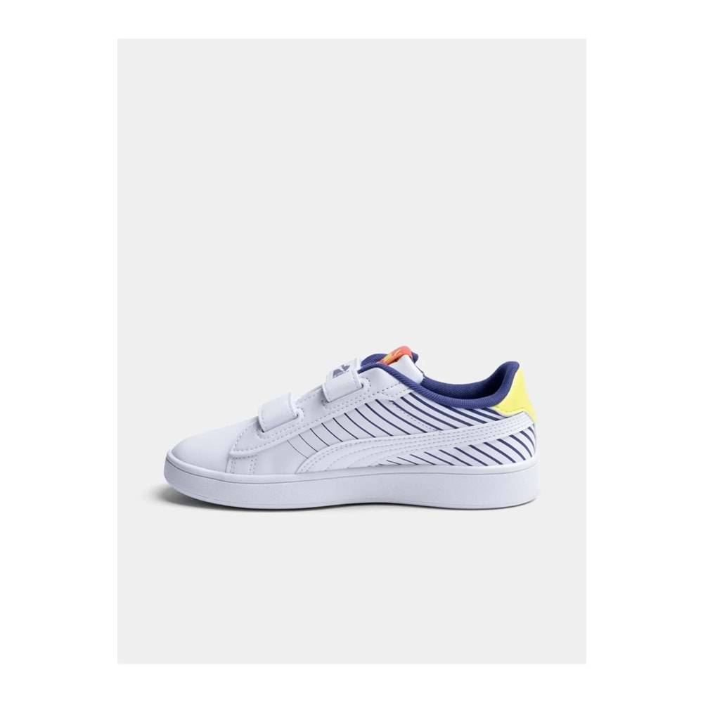 Puma 400658-01 Smash 3.0 Poised 2 Race Çocuk Spor Ayakkabı Beyaz