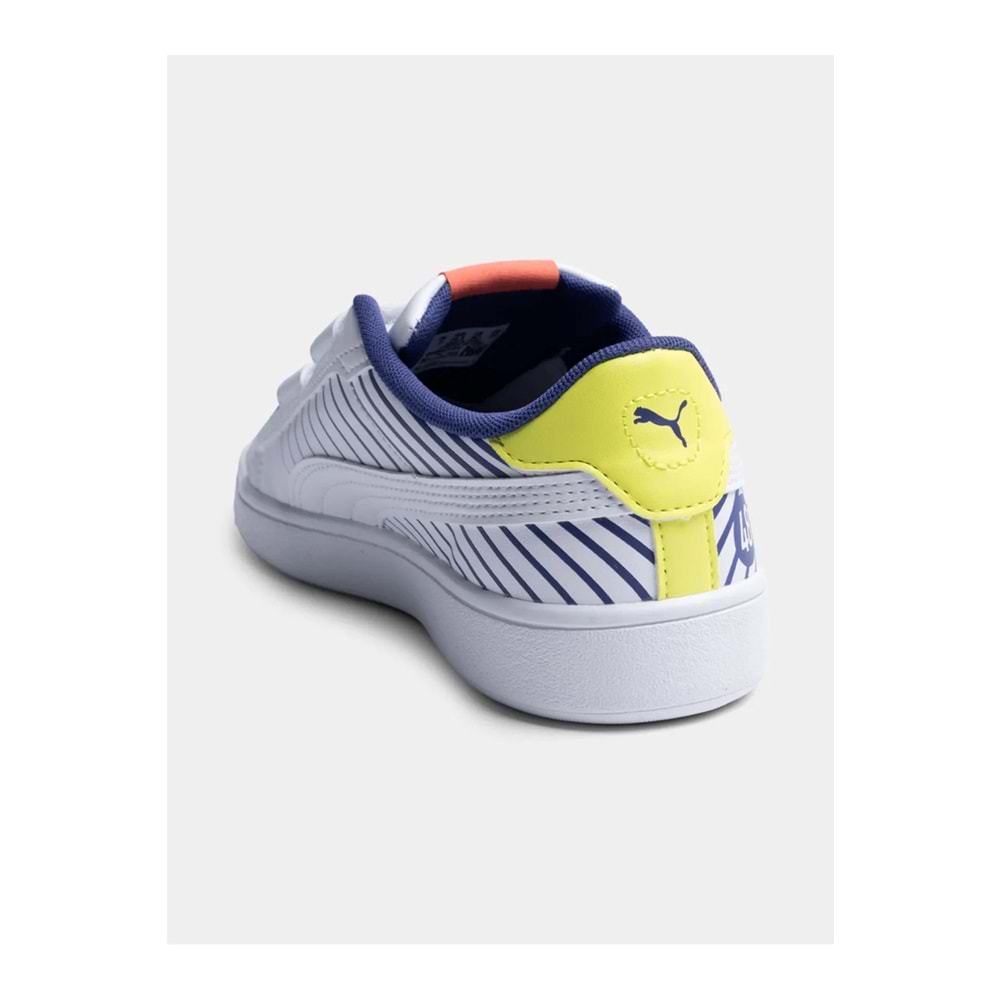 Puma 400658-01 Smash 3.0 Poised 2 Race Çocuk Spor Ayakkabı Beyaz