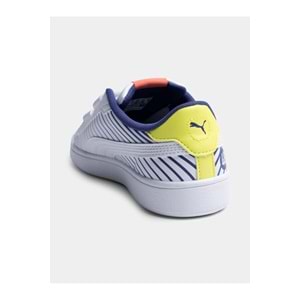 Puma 400658-01 Smash 3.0 Poised 2 Race Çocuk Spor Ayakkabı Beyaz