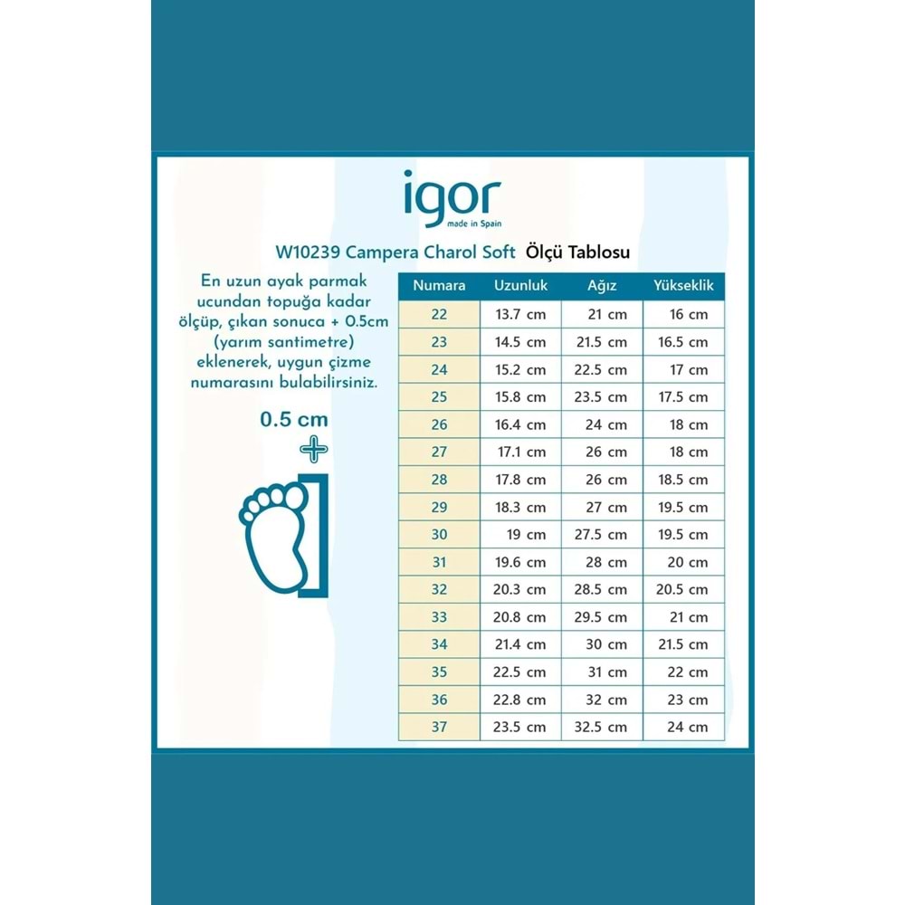 İgor W10239-079 Campera Charol Soft Çocuk Yağmur Çizmesi