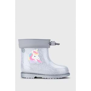 IGOR W10339-135 Bimbi Unicornio Glıtter Sılver Kız Çocuk Yağmur Çizmesi