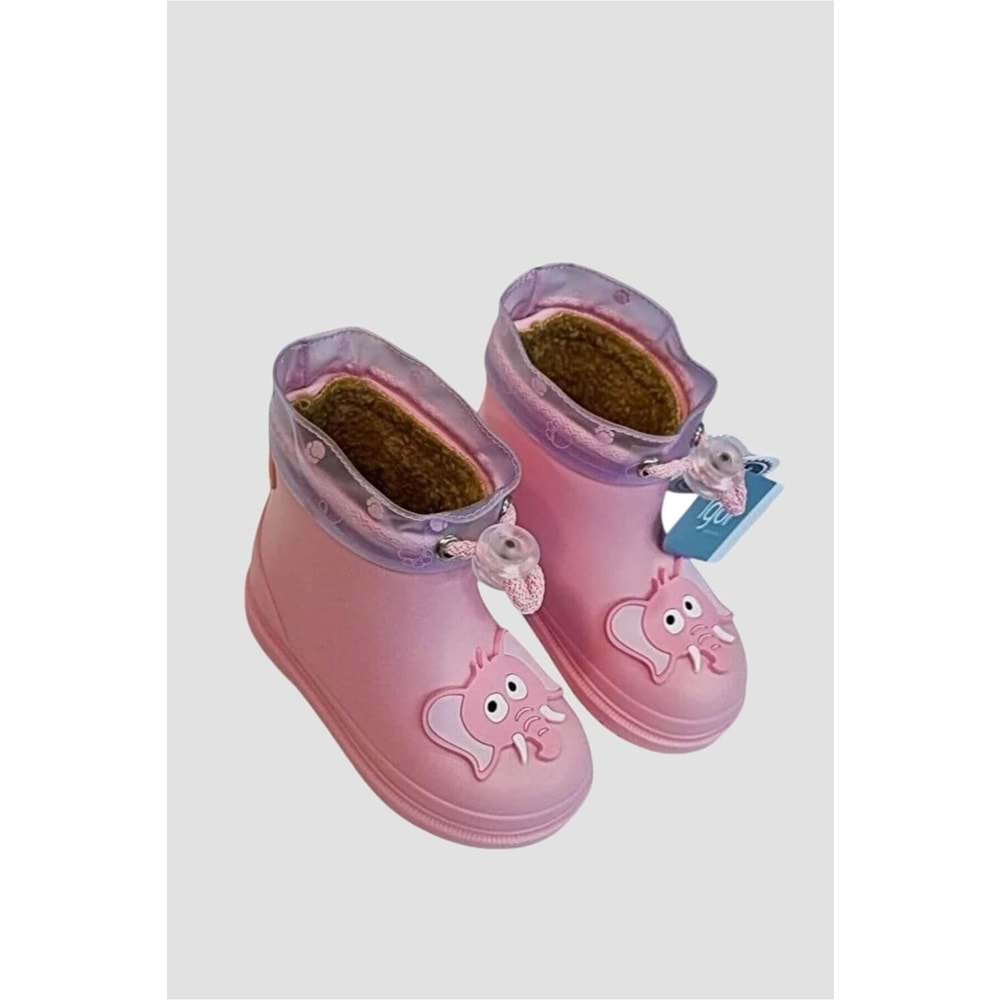 IGOR CC332-010 Bimbi Elefante Borreguito Kürklü Yağmur Çizmesi Pembe