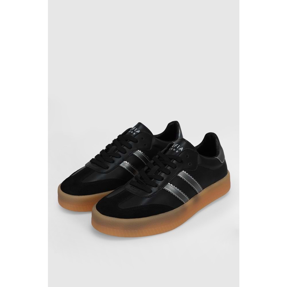 Lufian Davıd Erkek Deri Sneaker Ayakkabı Siyah