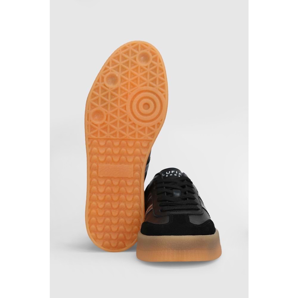 Lufian Davıd Erkek Deri Sneaker Ayakkabı Siyah