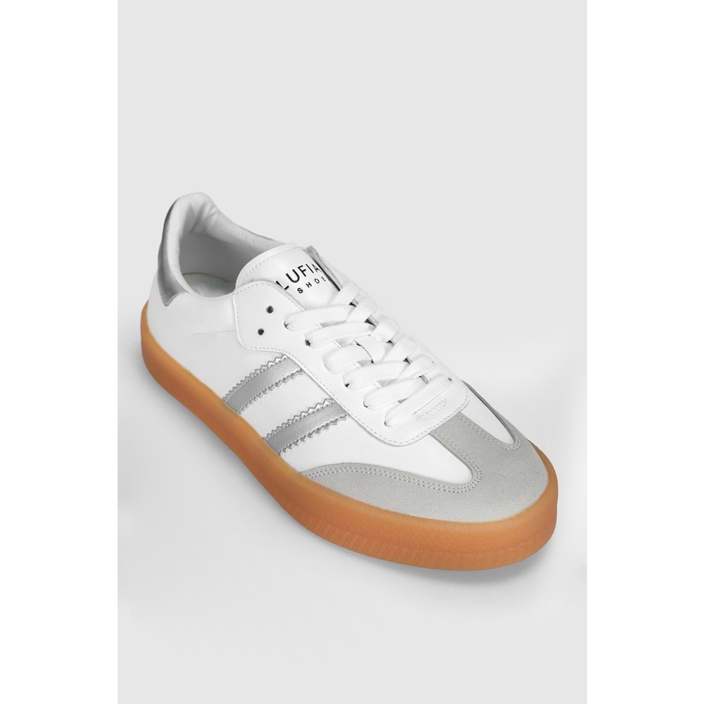 Lufian Davıd Erkek Deri Sneaker Ayakkabı Beyaz