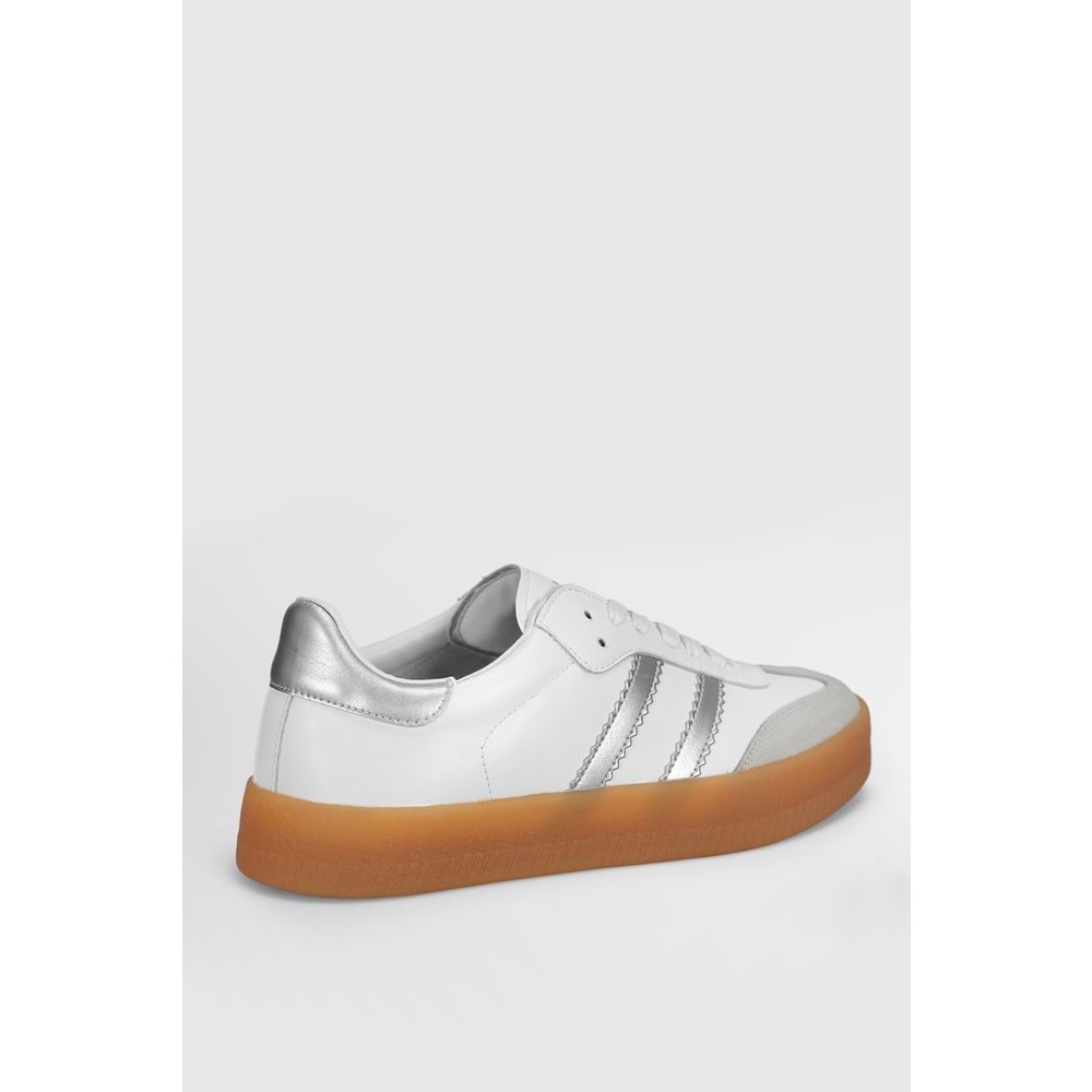 Lufian Davıd Erkek Deri Sneaker Ayakkabı Beyaz